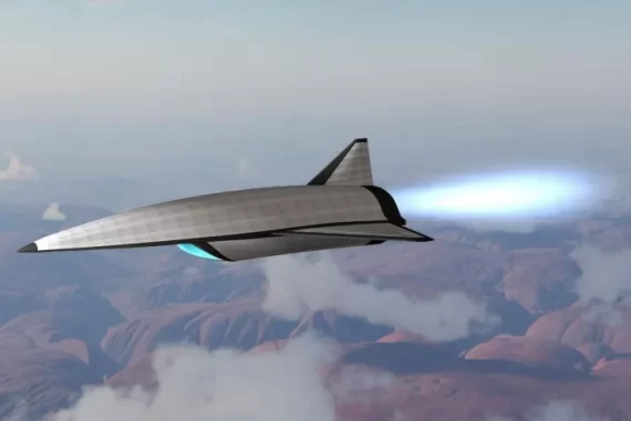 Artist model of the Air Force's Secret Hypersonic Bomber, Project Mayhem.