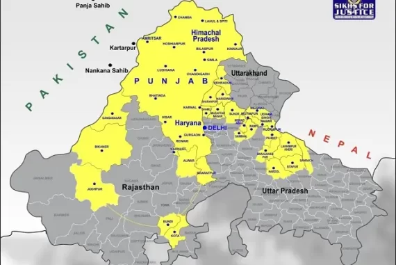 Khalistan Map